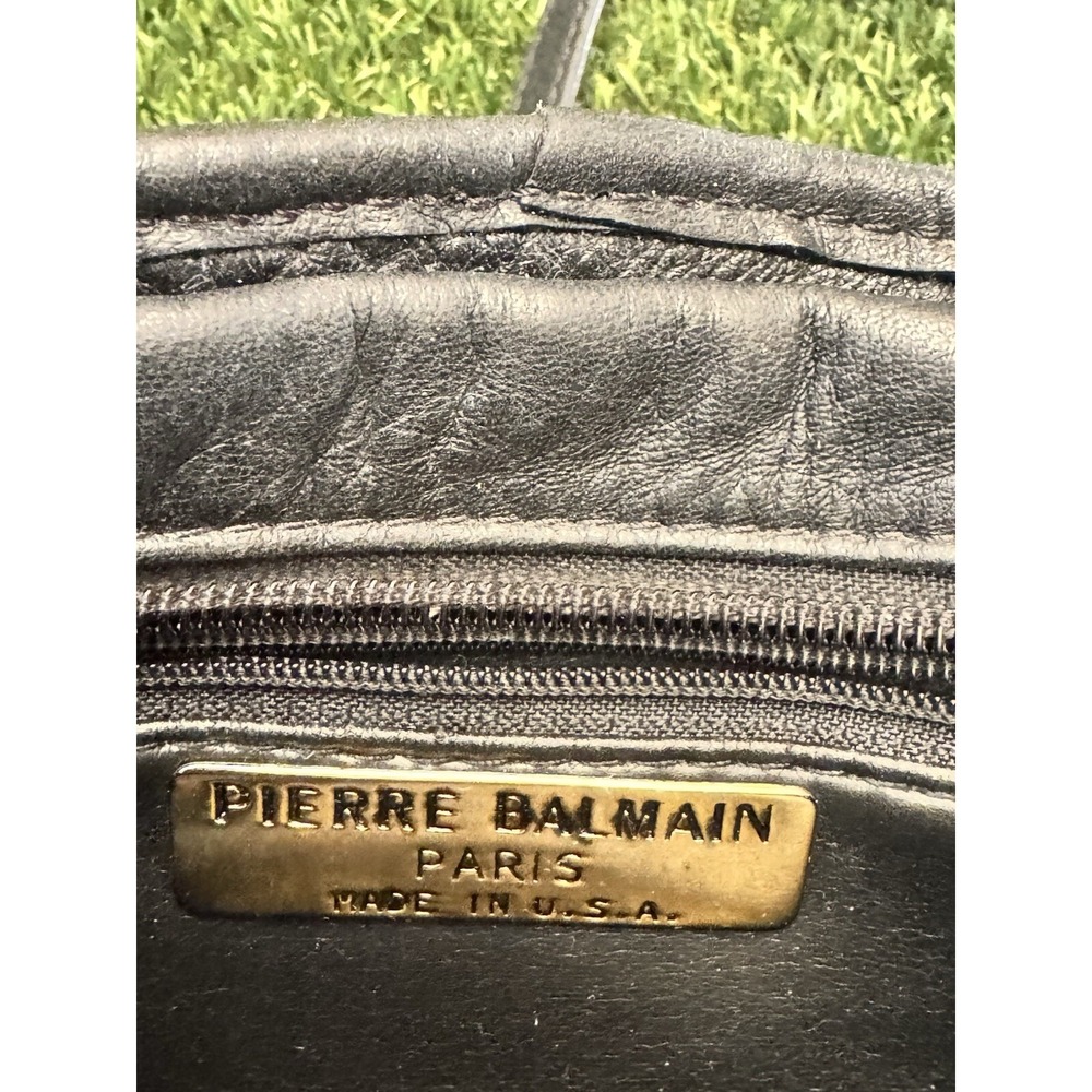 Vintage Pierre Balmain Black Leather Purse RARE - Picture 6 of 12